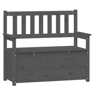 vidaXL Lavice &scaron;ed&aacute; 112,5 x 51,5 x 96,5 cm masivn&iacute; borovice