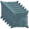 vidaXL Povlak na pol&scaron;t&aacute;ř 6 pcs HOUTEN Modr&aacute; 55 x 55 cm
