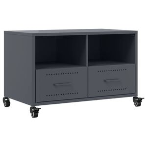 vidaXL TV skř&iacute;ňka antracitov&aacute; 68 x 39 x 43,5 cm ocel
