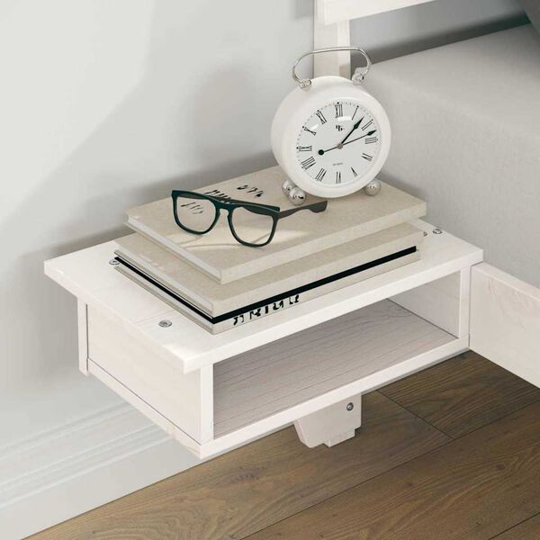 vidaXL R&aacute;m postele s čelo B&iacute;l&aacute; 180 x 200 cm Masivn&iacute; borov&eacute; dřevo