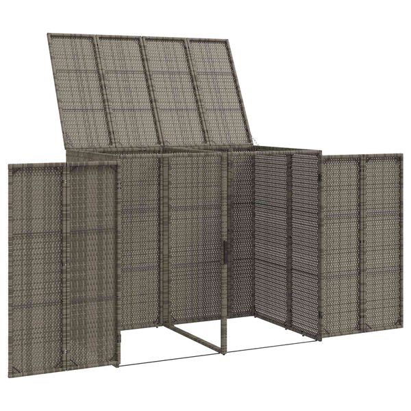 vidaXL Kontejner na odpadky 2 pcs Šedá 65 x 80 x 115 cm Polyethylen