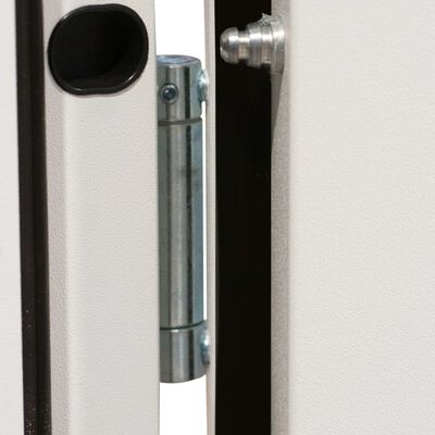 vidaXL Hliníkové vchodové dveře bílé 100 x 200 cm