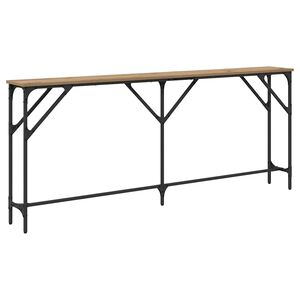 vidaXL Konzolov&yacute; stolek dub artisan 180 x 23 x 75 cm