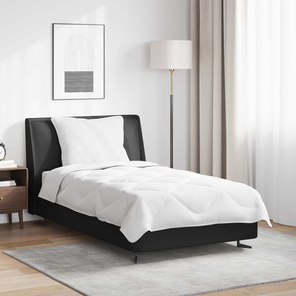 vidaXL Letn&iacute; přikr&yacute;vka s pol&scaron;t&aacute;řem 2 pcs B&iacute;l&aacute; Mikrovl&aacute;kno