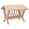 vidaXL Sen&iacute;k pro kr&aacute;l&iacute;ky 44 x 33 x 33 cm masivn&iacute; jedlov&eacute; dřevo