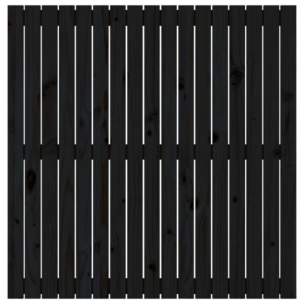 vidaXL N&aacute;stěnn&eacute; čelo postele čern&eacute; 108x3x110 cm masivn&iacute; borov&eacute; dřevo