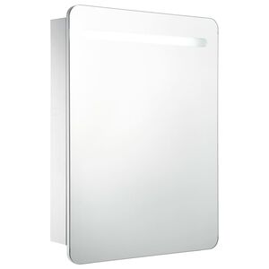 vidaXL LED koupelnov&aacute; skř&iacute;ňka se zrcadlem 60 x 11 x 80 cm