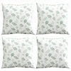 vidaXL Z&aacute;věsn&eacute; pol&scaron;t&aacute;ře List s pol&scaron;t&aacute;řem 4 pcs Vzor listů 60 x 60 cm