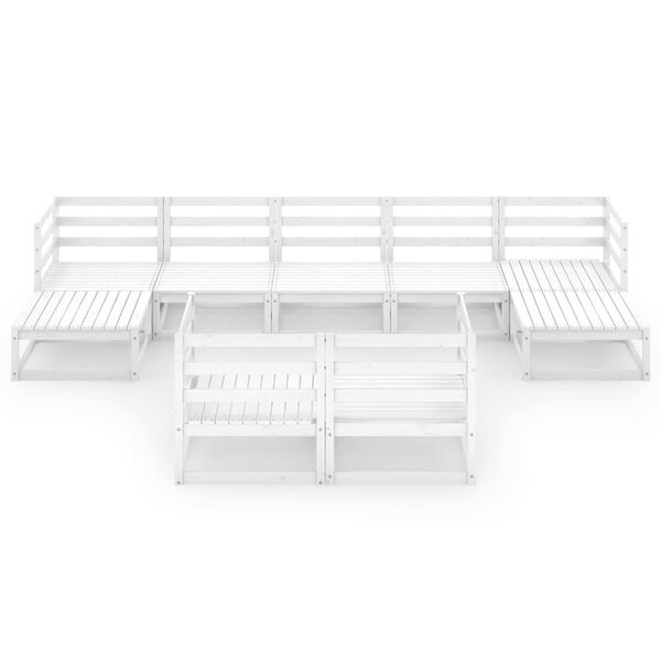 vidaXL 9d&iacute;ln&aacute; zahradn&iacute; sedac&iacute; souprava masivn&iacute; borovice