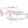 vidaXL R&aacute;m postele Voskově hněd&aacute; 80 x 200 cm Masivn&iacute; borov&eacute; dřevo