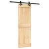 vidaXL Posuvn&eacute; dveře Přirozen&aacute; a čern&aacute; 70 x 210 cm