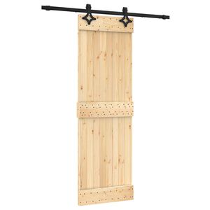 vidaXL Posuvn&eacute; dveře Přirozen&aacute; a čern&aacute; 70 x 210 cm