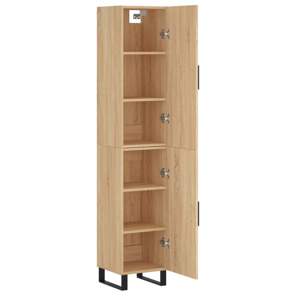 vidaXL Skř&iacute;ň highboard dub sonoma 34,5 x 34 x 180 cm kompozitn&iacute; dřevo