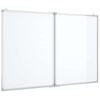 vidaXL Magnetick&aacute; tabule rozkl&aacute;dac&iacute; 120 x 80 x 1,7 cm hlin&iacute;k