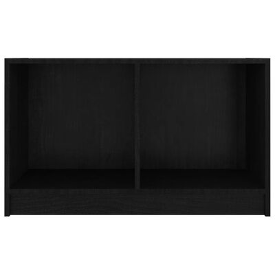 vidaXL TV stolek černý 70 x 33 x 42 cm masivní borové dřevo