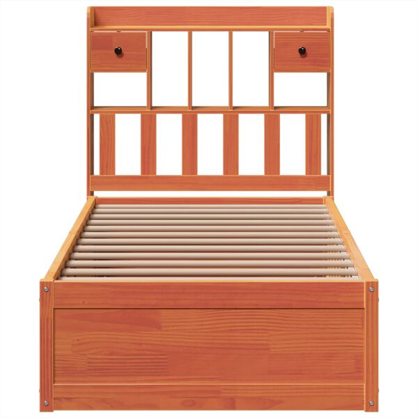 vidaXL Postel bez matrace voskově hněd&aacute; 100 x 200 cm masivn&iacute; borovice