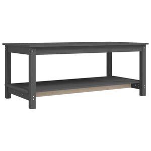 vidaXL Konferenčn&iacute; stolek &scaron;ed&yacute; 110 x 55 x 45 cm masivn&iacute; borov&eacute; dřevo