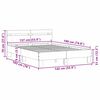 vidaXL R&aacute;m postele s LED s čelo Sonoma 137 x 190 cm kompozitn&iacute; dřevo