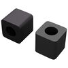 vidaXL Drž&aacute;k z&aacute;suvky 2 ks Čern&aacute; 15 x 15 x 15mm PP kopolymer