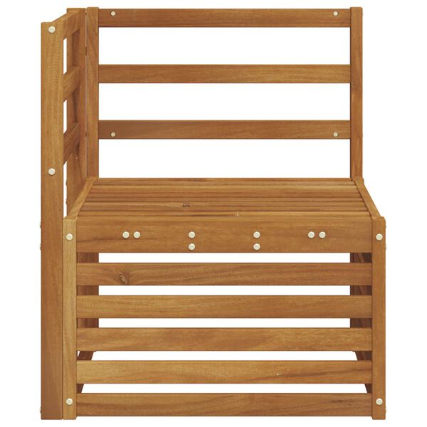 vidaXL Zahradn&iacute; rohov&aacute; sedačka Masivn&iacute; ak&aacute;tov&eacute; dřevo Př&iacute;rodn&iacute;