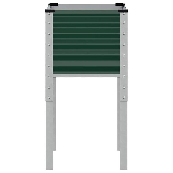 vidaXL Zahradn&iacute; květin&aacute;č zelen&yacute; 45 x 45 x 88 cm ocelov&yacute;