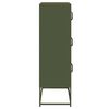 vidaXL Skř&iacute;ň highboard olivově zelen&aacute; 68x39x123 cm ocel