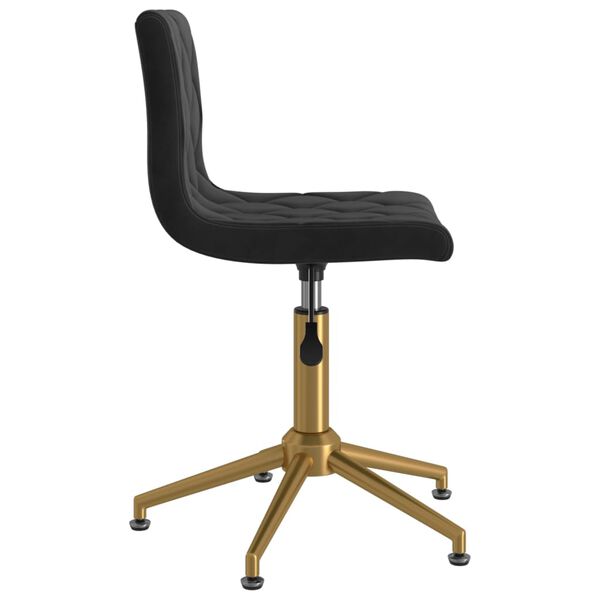 vidaXL Otočn&eacute; j&iacute;deln&iacute; židle 4 ks čern&eacute; samet