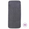 vidaXL Pl&aacute;žov&eacute; osu&scaron;ky 2 ks antracitov&eacute; 60 x 135 cm textil 400 GSM