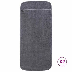 vidaXL Pl&aacute;žov&eacute; osu&scaron;ky 2 ks antracitov&eacute; 60 x 135 cm textil 400 GSM