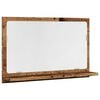 vidaXL Koupelnov&aacute; skř&iacute;ňka se zrcadlem old wood 60x11x37 cm kompozit