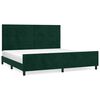 vidaXL R&aacute;m postele bez matrace tmavě zelen&aacute; 200 x 200 cm samet