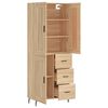vidaXL Skř&iacute;ň highboard dub sonoma 69,5 x 34 x 180 cm kompozitn&iacute; dřevo