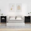 vidaXL Nočn&iacute; stolky 2 pcs Čern&aacute; 49 x 36 x 61 cm Kompozitn&iacute; dřevo