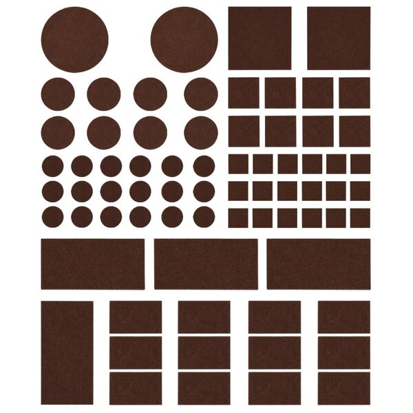 vidaXL Plstěné chrániče podlahy 72 ks