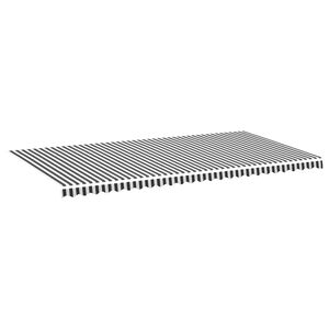 vidaXL N&aacute;hradn&iacute; plachta na mark&yacute;zu antracitov&aacute; a b&iacute;l&aacute; 580 x 295 cm polyesterov&aacute;