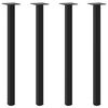 vidaXL Nohy konzolov&eacute;ho stolku 4 ks čern&eacute; 72-74 cm ocelov&eacute;