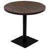 vidaXL Bistro stůl MDF a ocel kulat&yacute; 80 x 75 cm