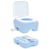 vidaXL Campingové WC Světle modrá a bílá 41,5 x 36,5 x 30 cm