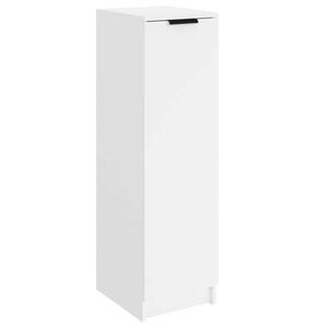 vidaXL Botn&iacute;k b&iacute;l&yacute; 30 x 35 x 100 cm kompozitn&iacute; dřevo