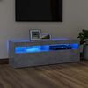 vidaXL TV skř&iacute;ňka s LED osvětlen&iacute;m betonově &scaron;ed&aacute; 120 x 35 x 40 cm