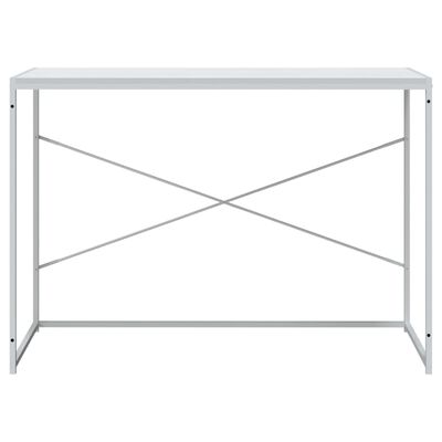 vidaXL Počítačový stůl bílý 110 x 60 x 70 cm dřevotříska