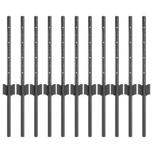 vidaXL Plotov&yacute; sloupek. 11 pcs &Scaron;ed&aacute; 40 cm Ocel