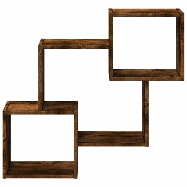 vidaXL Nástěnná skříňka 78 x 18 x 71 cm kouřový dub kompozitní dřevo