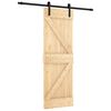 vidaXL Posuvn&eacute; dveře 70 x 210 cm Masivn&iacute; borov&eacute; dřevo (neupraven&eacute;)