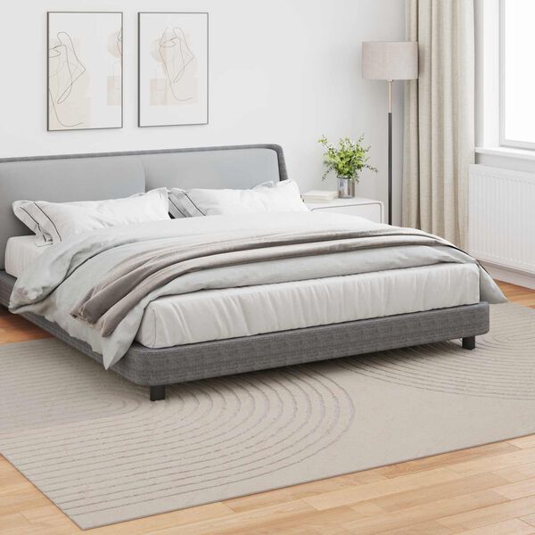 vidaXL Kusov&eacute; koberce Obd&eacute;ln&iacute;kov&yacute; HUARTE Kr&eacute;mov&aacute; 340 x 240 cm