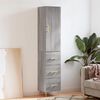 vidaXL Skř&iacute;ň highboard &scaron;ed&aacute; sonoma 34,5 x 34 x 180 cm kompozitn&iacute; dřevo