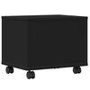 vidaXL Stojan na tiskárnu na kolečkách černý 41 x 32 x 34,5 cm