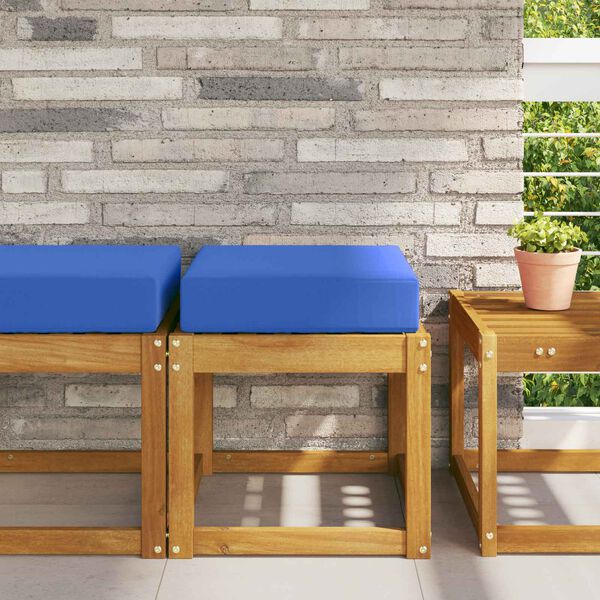 vidaXL Venkovn&iacute; sedac&iacute; pol&scaron;t&aacute;ř Tyrkysov&aacute; 40 x 40 x 8 cm 100% polyester