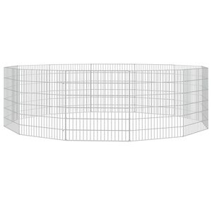 vidaXL Ohr&aacute;dka pro zv&iacute;řata 12 panelů 54 x 60 cm pozinkovan&eacute; železo