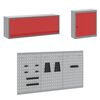 vidaXL Sada pracovn&iacute; skř&iacute;ně se z&aacute;suvkou s &uacute;loži&scaron;těm 8 pcs Červen&aacute;